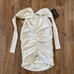 AS by DF CATHERINE CROSSOVER HALTER TOP Size Small Buttercream NWT