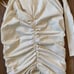 AS by DF CATHERINE CROSSOVER HALTER TOP Size Small Buttercream NWT
