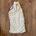 AS by DF CATHERINE CROSSOVER HALTER TOP Size Small Buttercream NWT