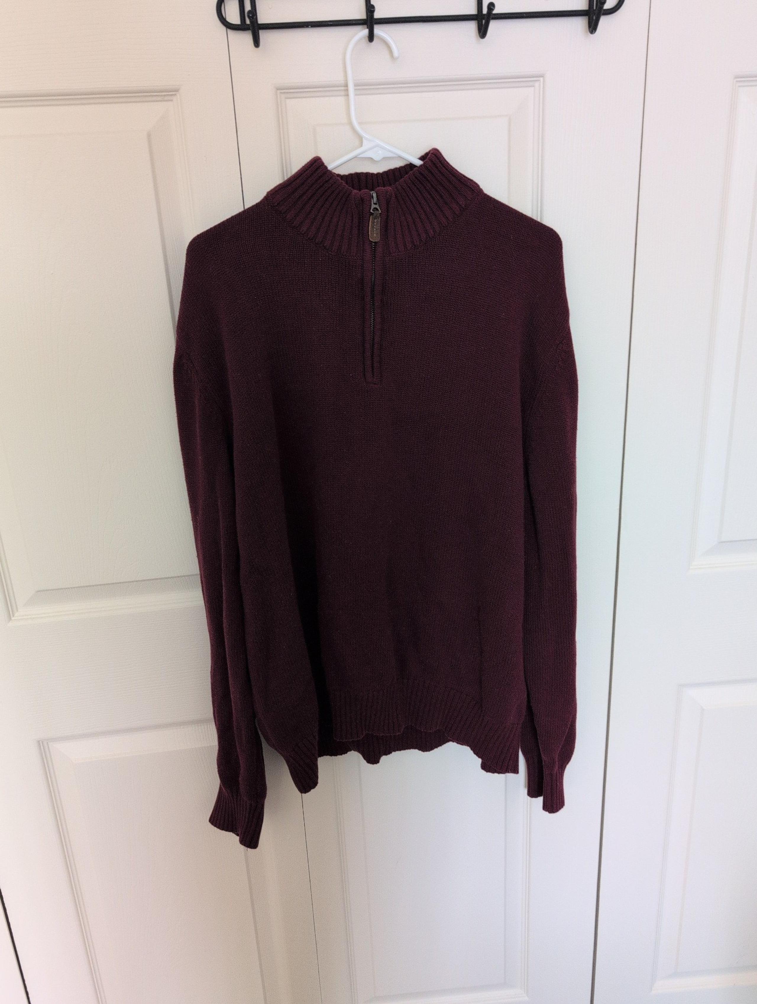 St. John's Bay Quarter Zip Sweater Men's XL