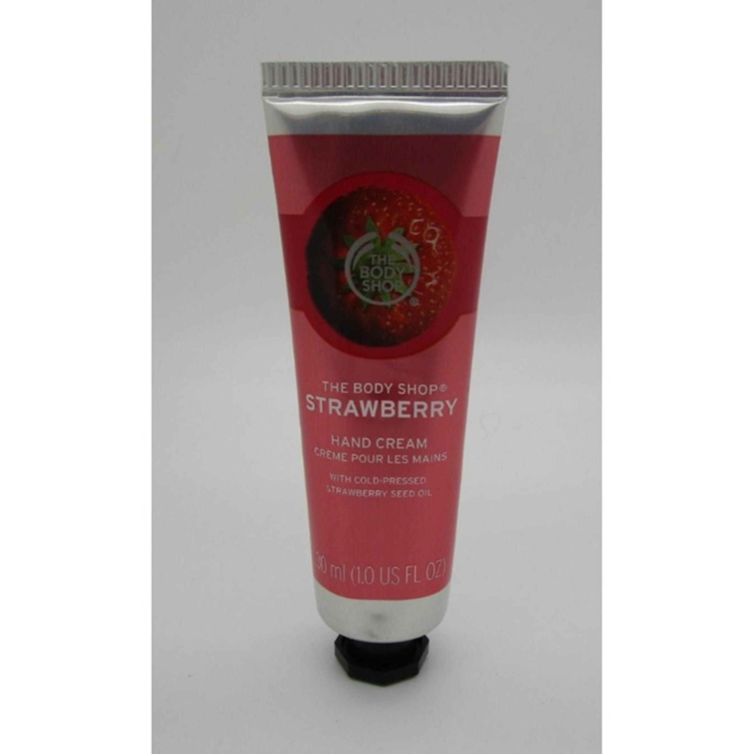 THE BODY SHOP Strawberry PURSE SIZE Hand Cream 1 oz.