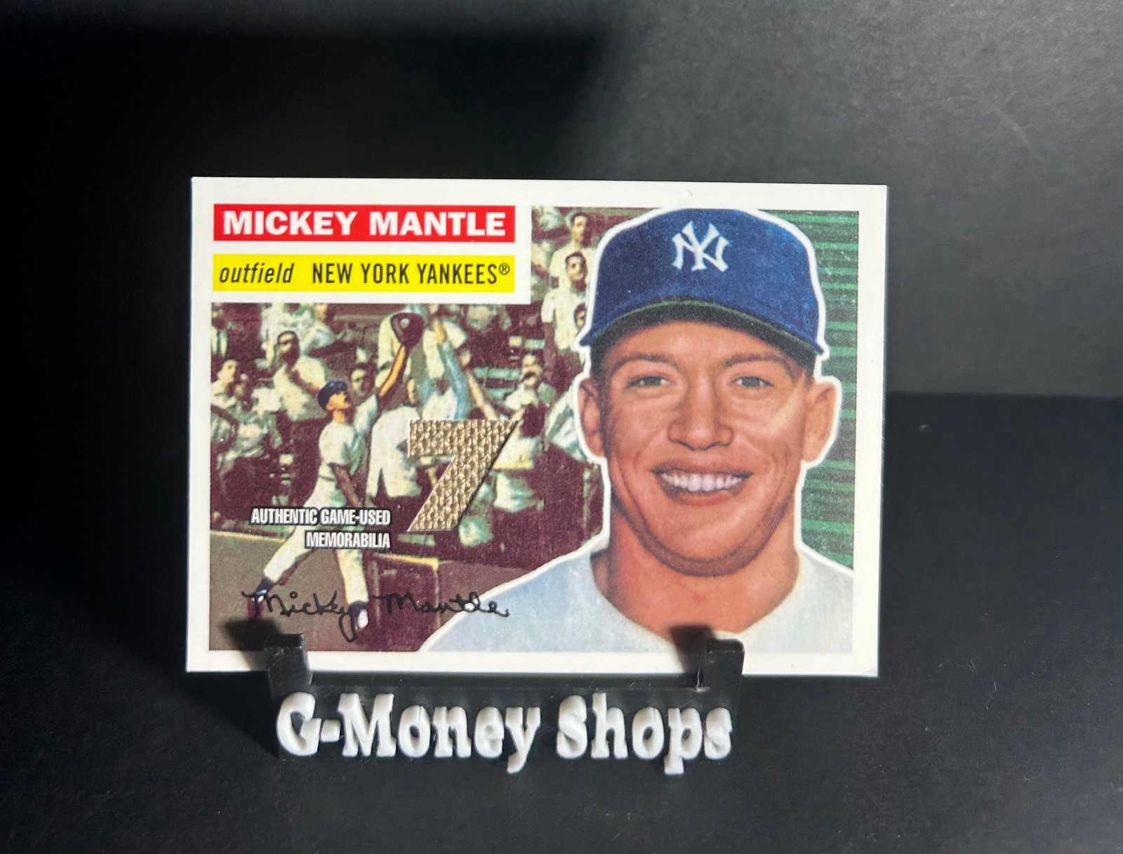 2007 Mickey Mantle Topps Authentic Game Used Memorabilia Card MMR-56 NY Yankees