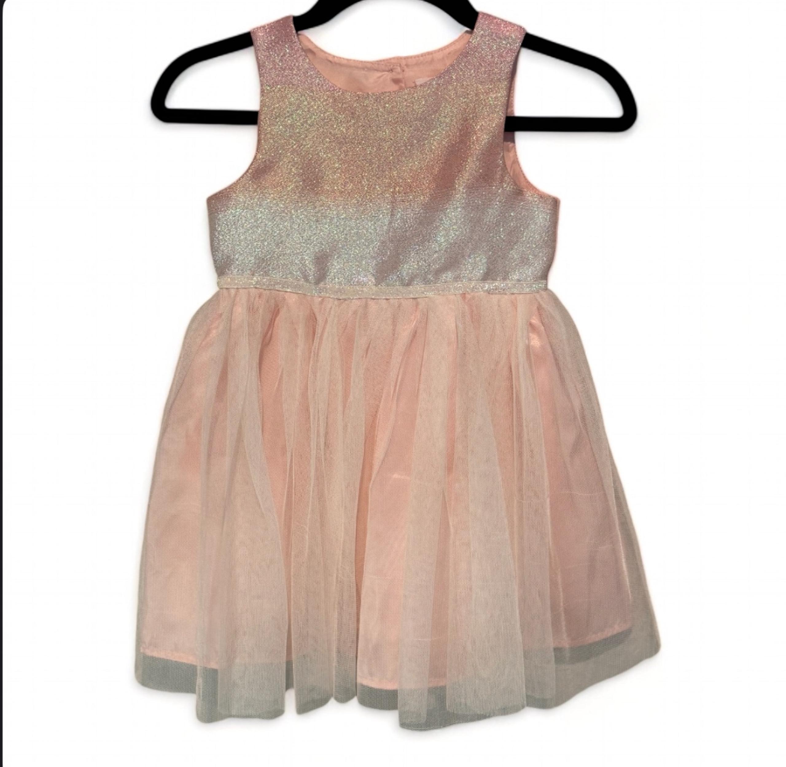 Girls' Pink Ombre A-line Party Dress Size 4T Sleeveless - Cat & Jack