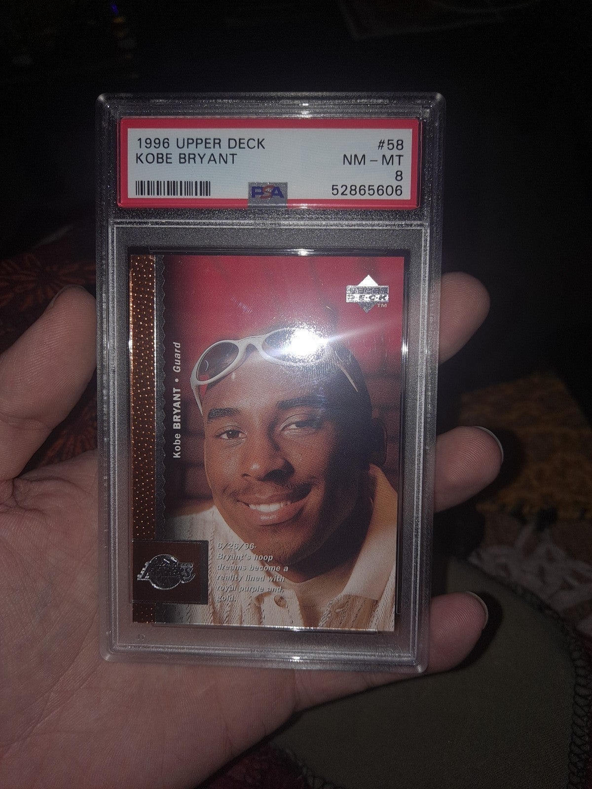 Kobe bryant rookie card psa 8
