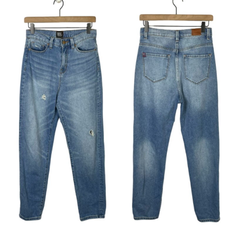BDG Mom High Rise Distressed Medium Wash Relaxed Fit Ankle Jeans