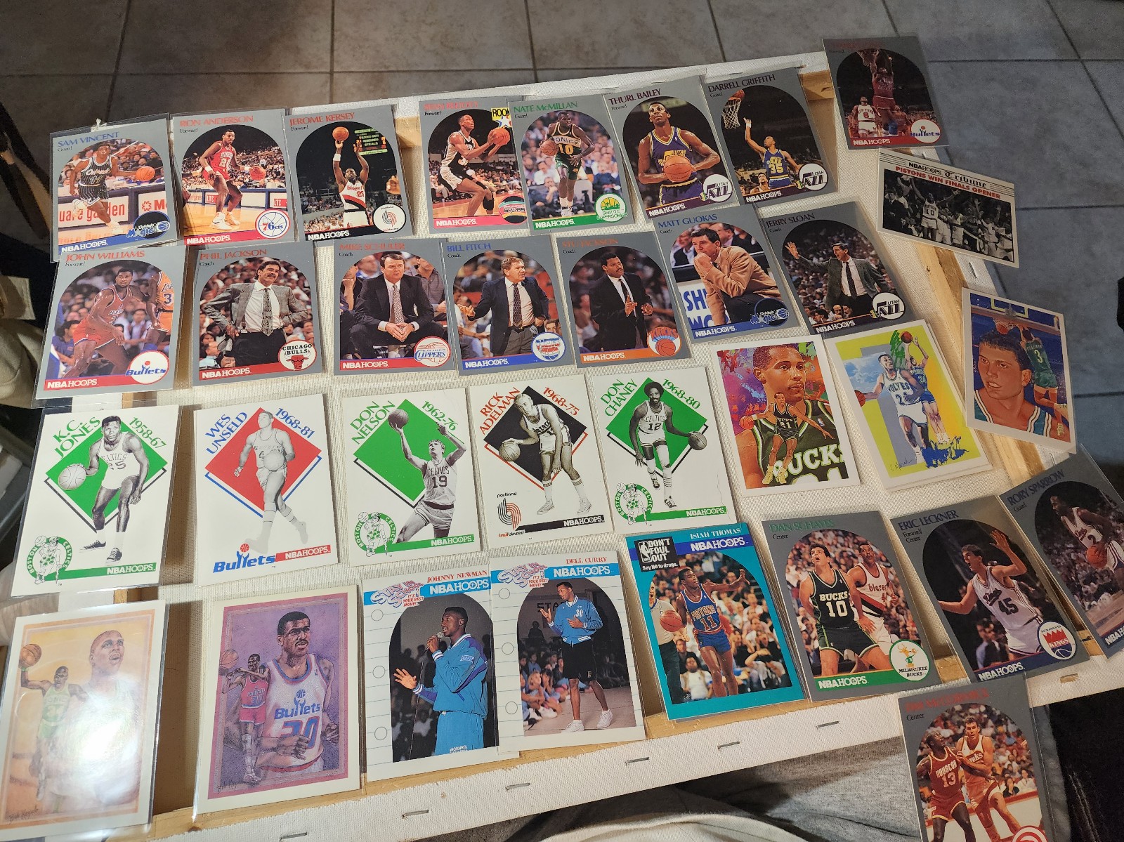 35 lot 1990-91 NBA Hoops #223b Sam Vincent Orlando Magic