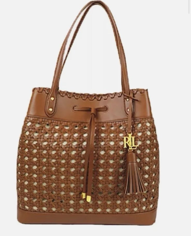RALPH LAUREN BOTTEGA WOVEN HOBO BAG LARGE