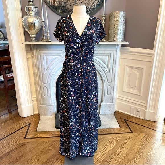 Sanctuary Coco Floral A-Line Maxi Dress Size XS