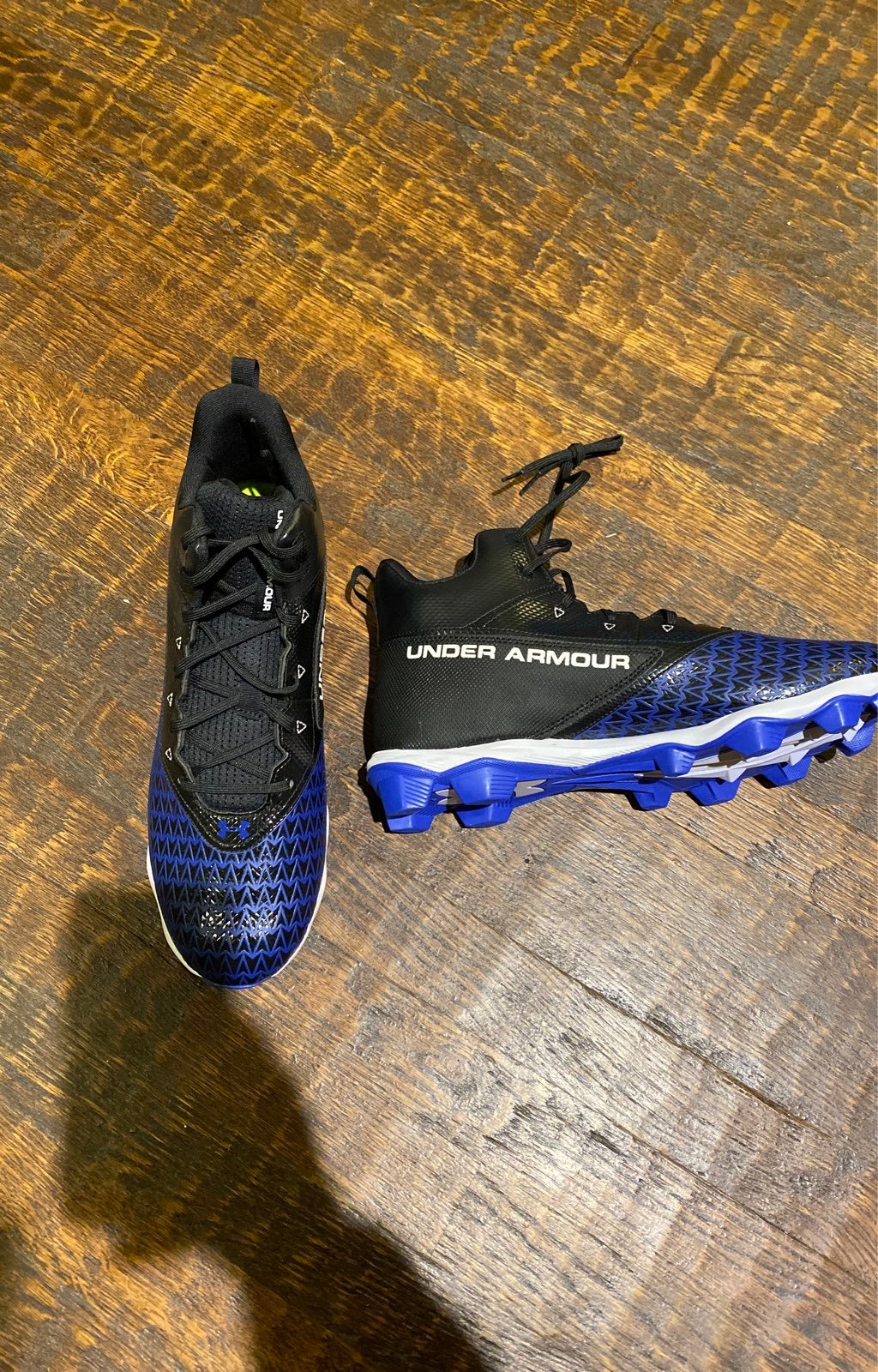 Nike cobalt blue trim football cleats