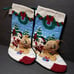 Set Of 2 DISNEY Mickey & Co. Needlepoint Christmas Stocking with Ornament