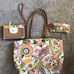 Beautiful Spartina Purse Set with Wristlet and Glasses Case, Great Condition