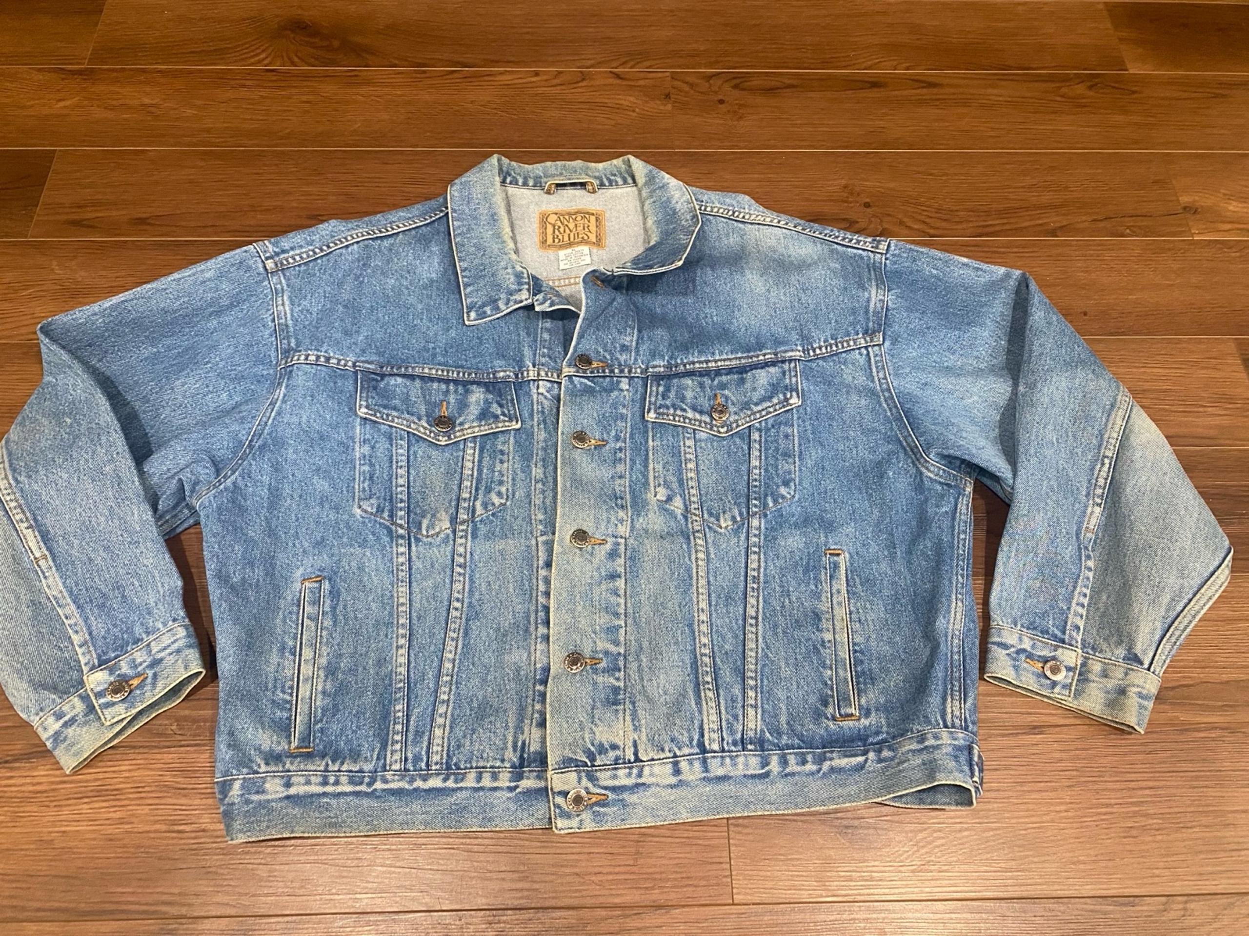 Vintage Canyon River Blues Men’s Jean Jacket - XL - Denim Jacket