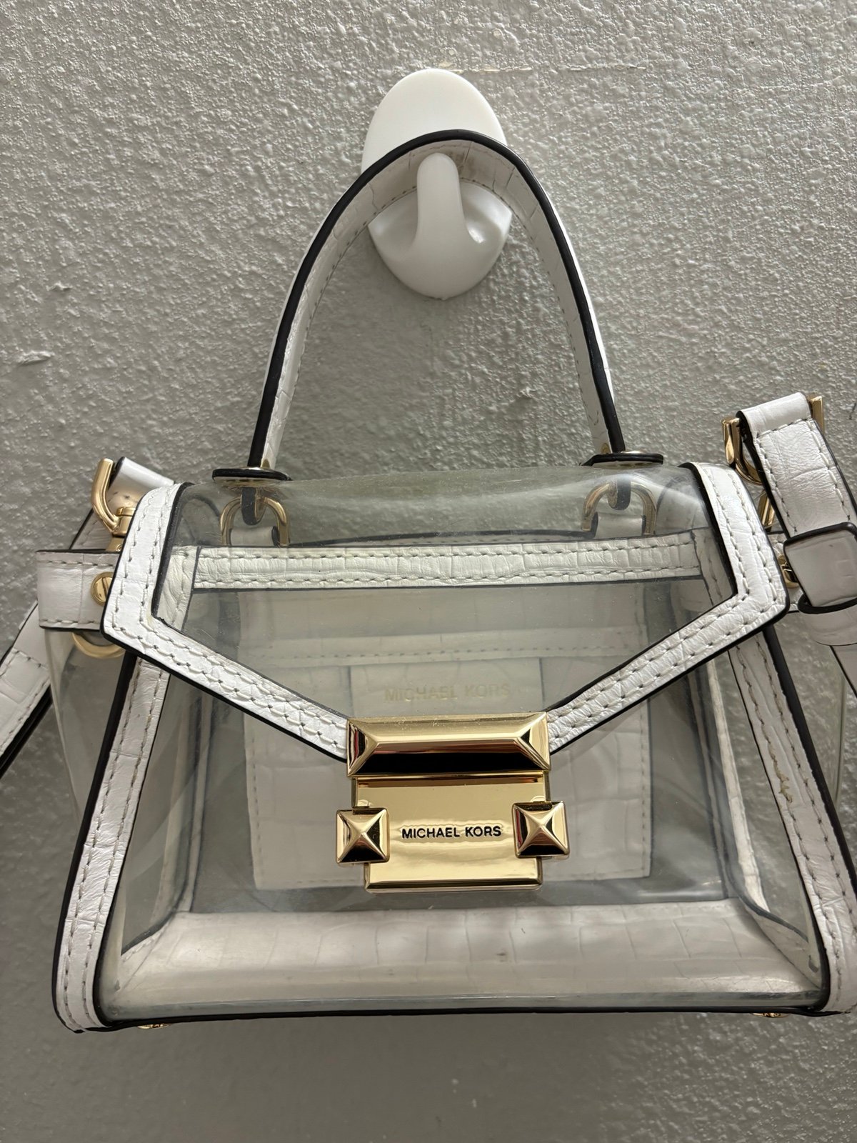 michael kors whitney clear bag