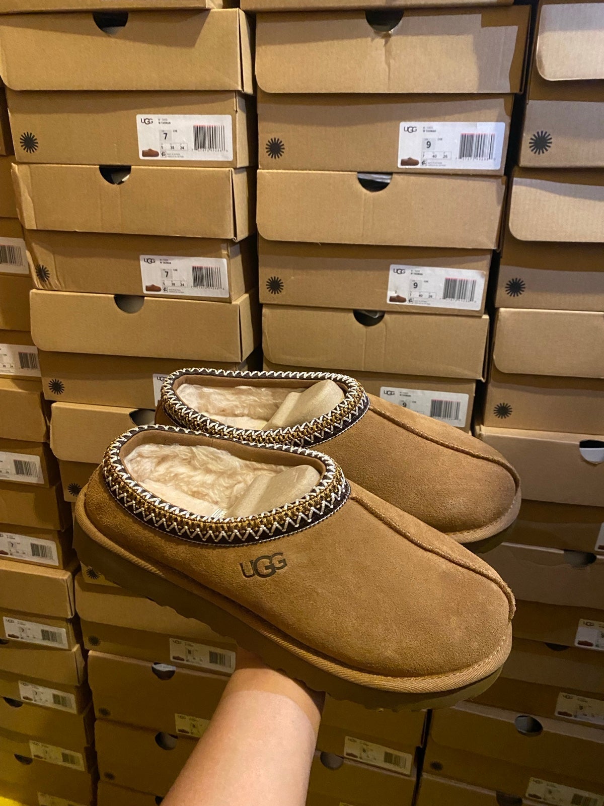 Ugg tasman slippers Chestnut size 9 women