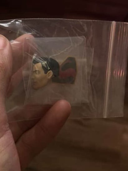 Fleischer superman head and magnetic crest for mezco
