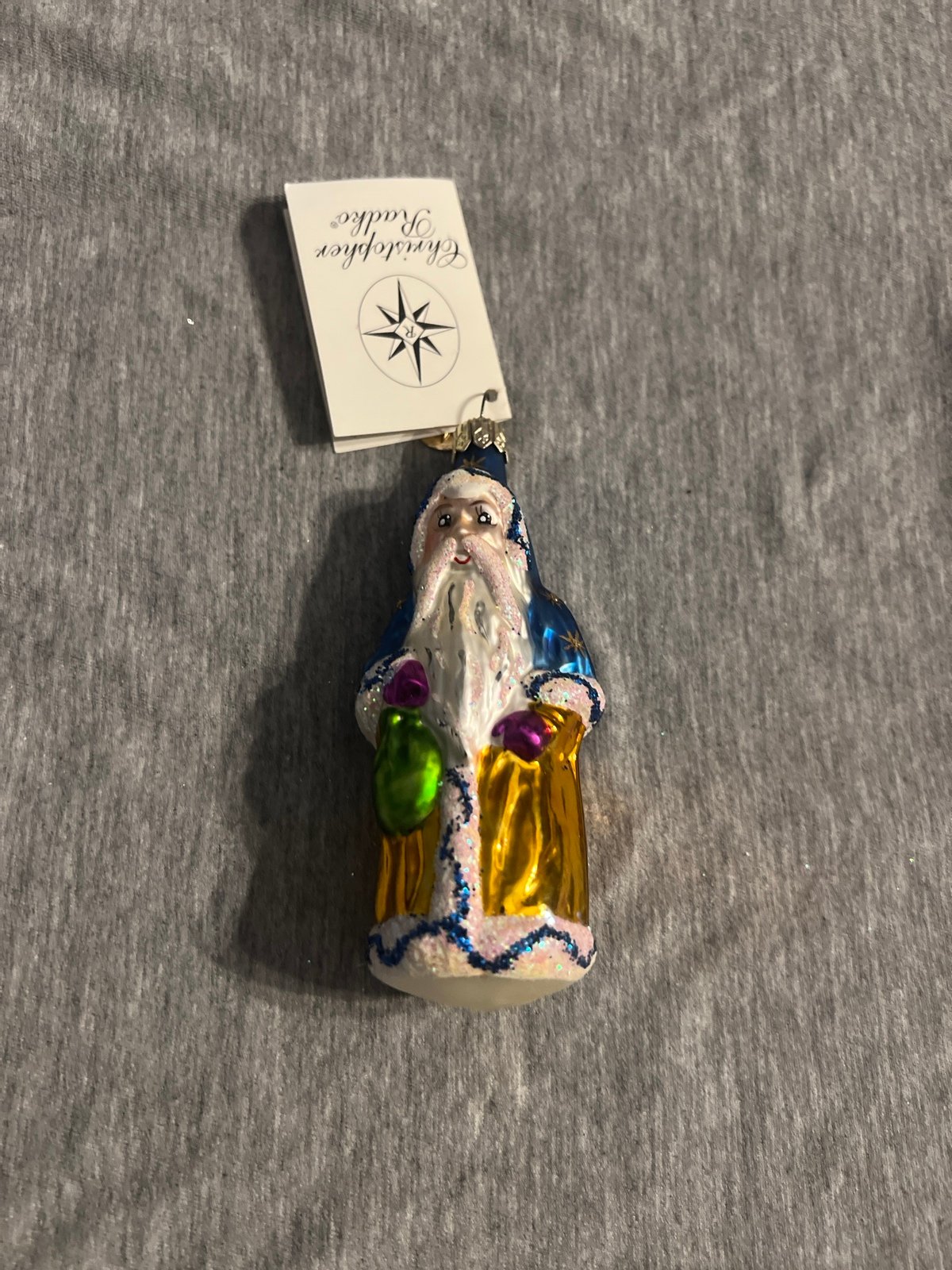 Christopher Radko Delicate Dresden Christmas Ornament NEW