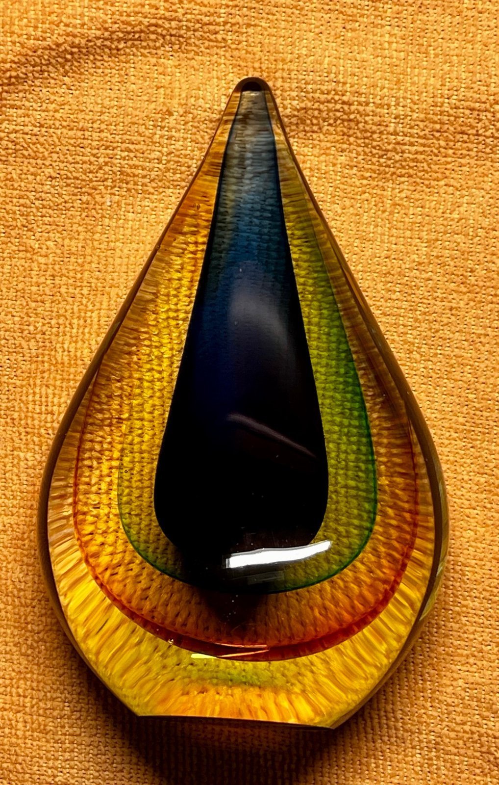 Vintage 1960s Hand Blown Art Glass