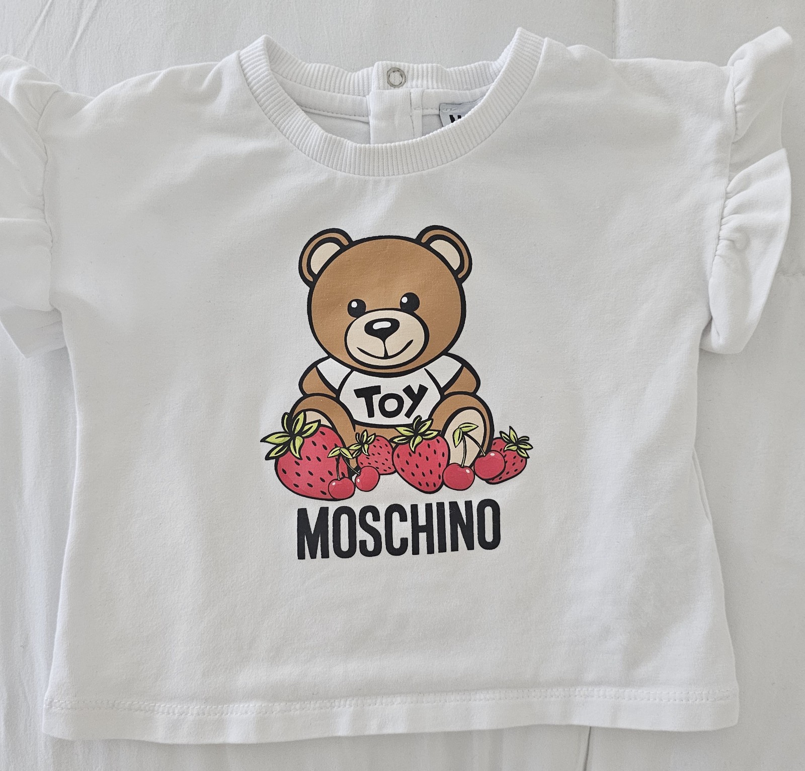 Moschino, Teddy logo tshirt size 6-9 months