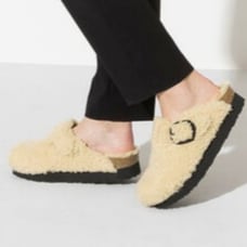 Birkenstock Boston Women's Big Buckle Pap Teddy Clog
