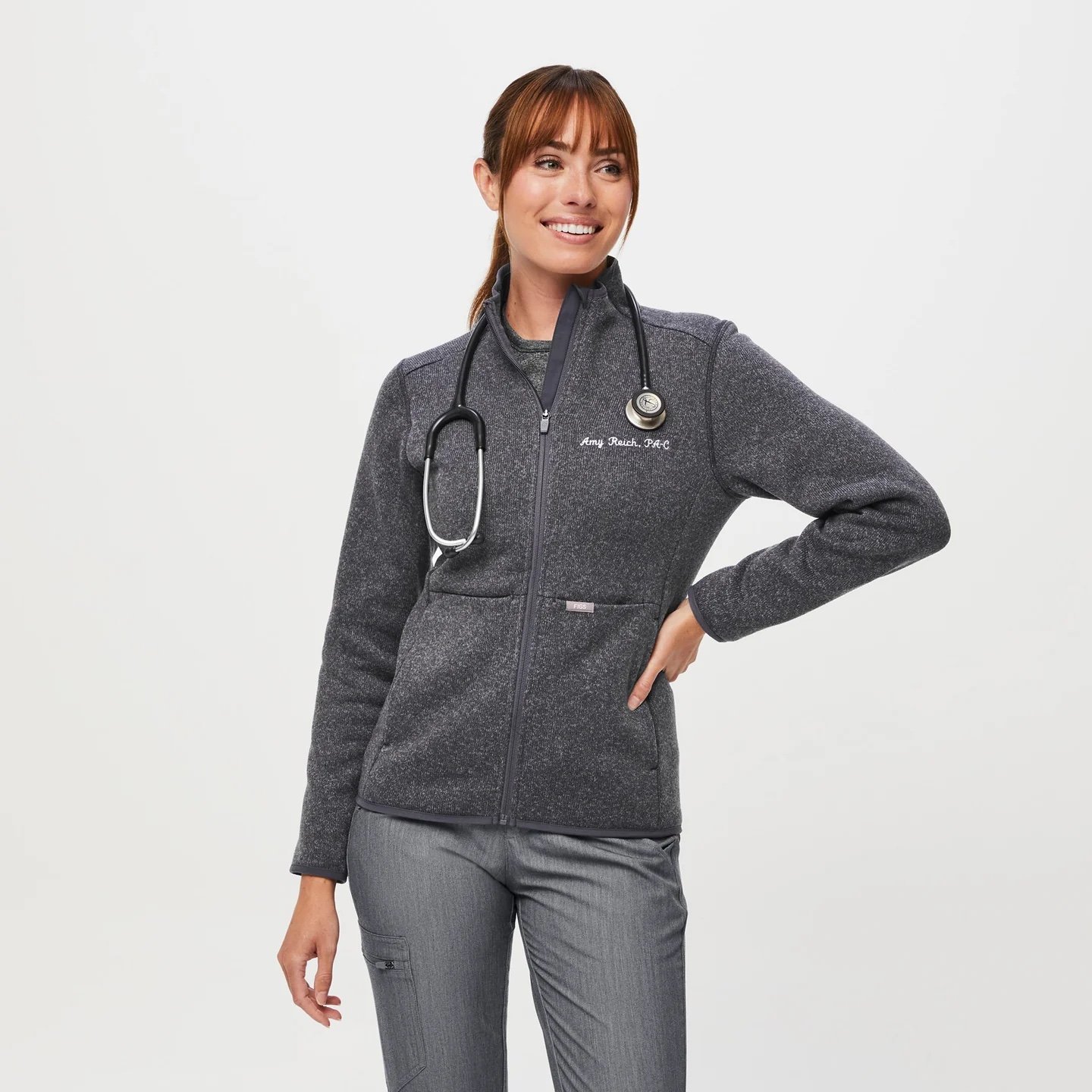 FIGS ON-SHIFT SWEATER KNIT JACKET