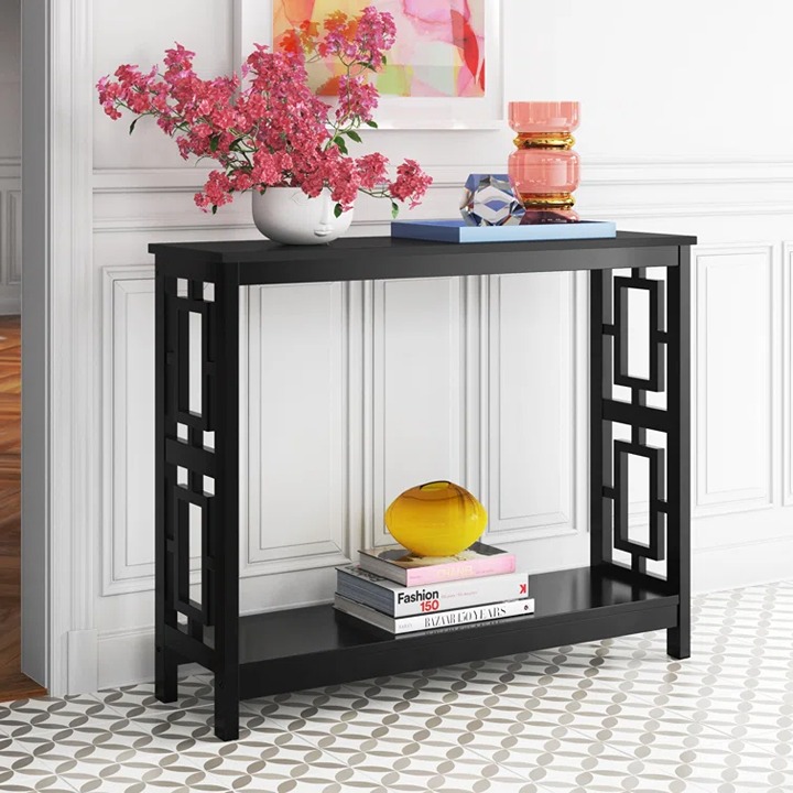 Black Carmeline 39.50'' Console Table