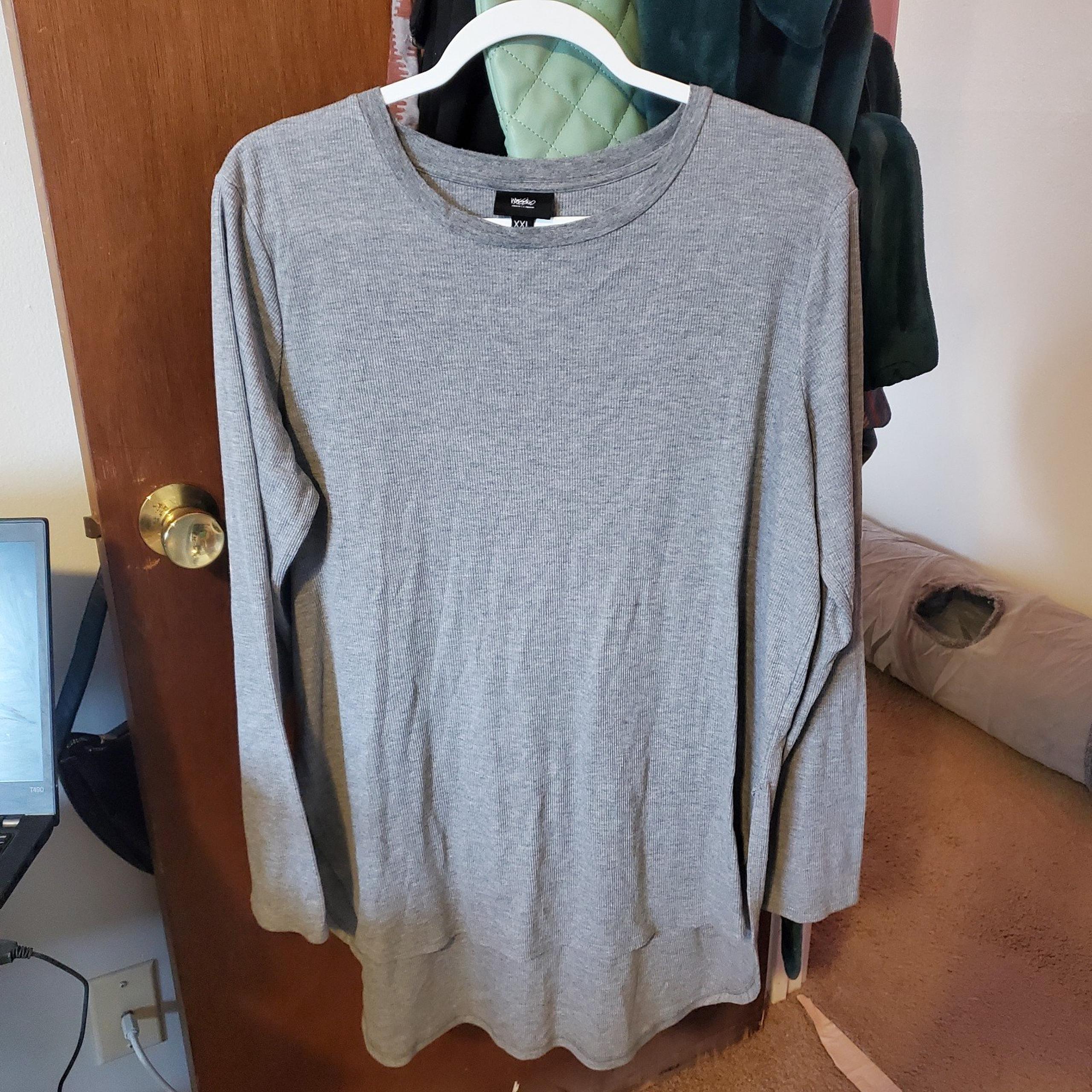 Mossimo Gray Thermal Women's Top XXL