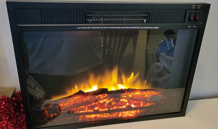 Febo Flame Electric Fireplace Heater Model ZHS-18-B LOK