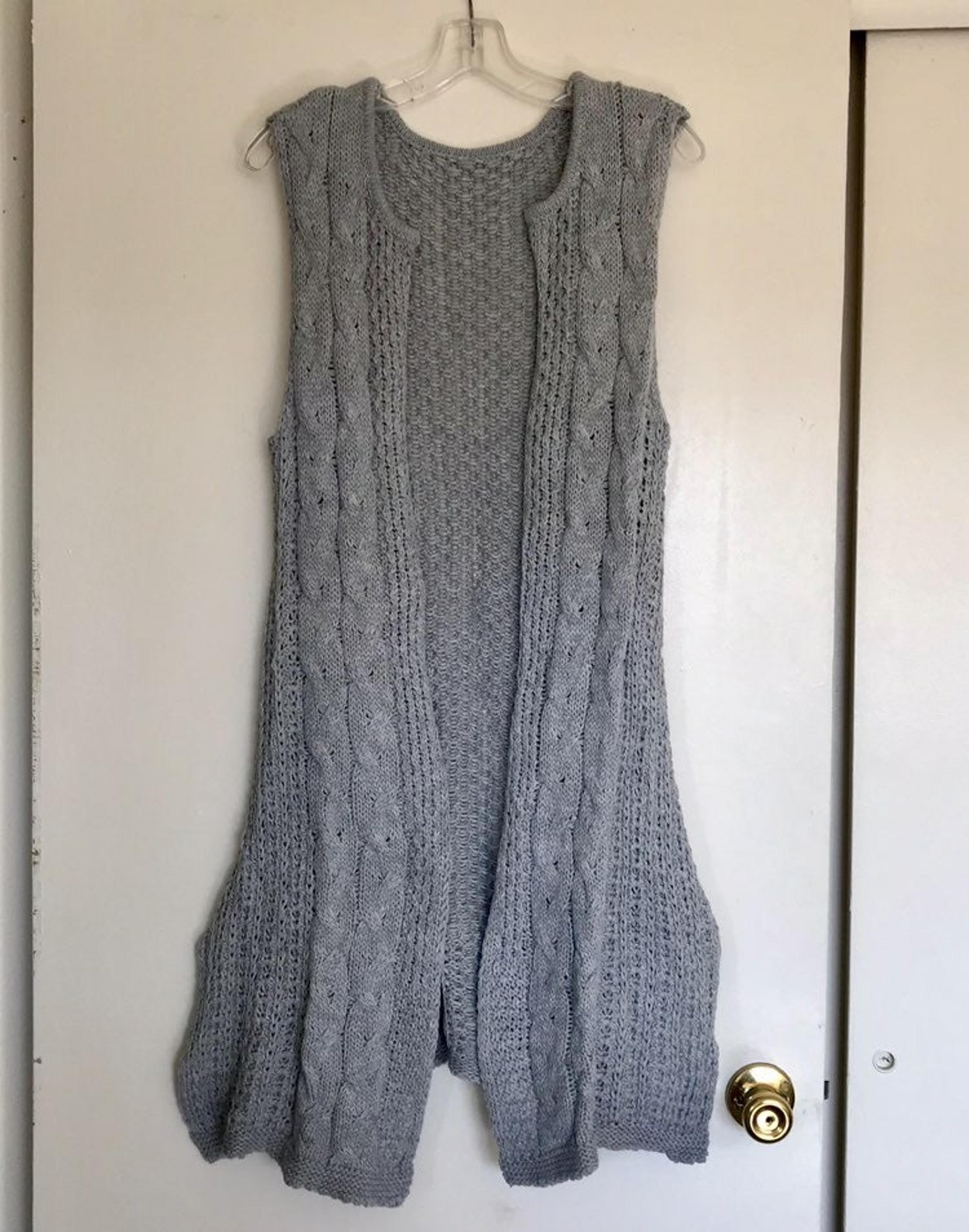 NY collection Long Cable knit sweater