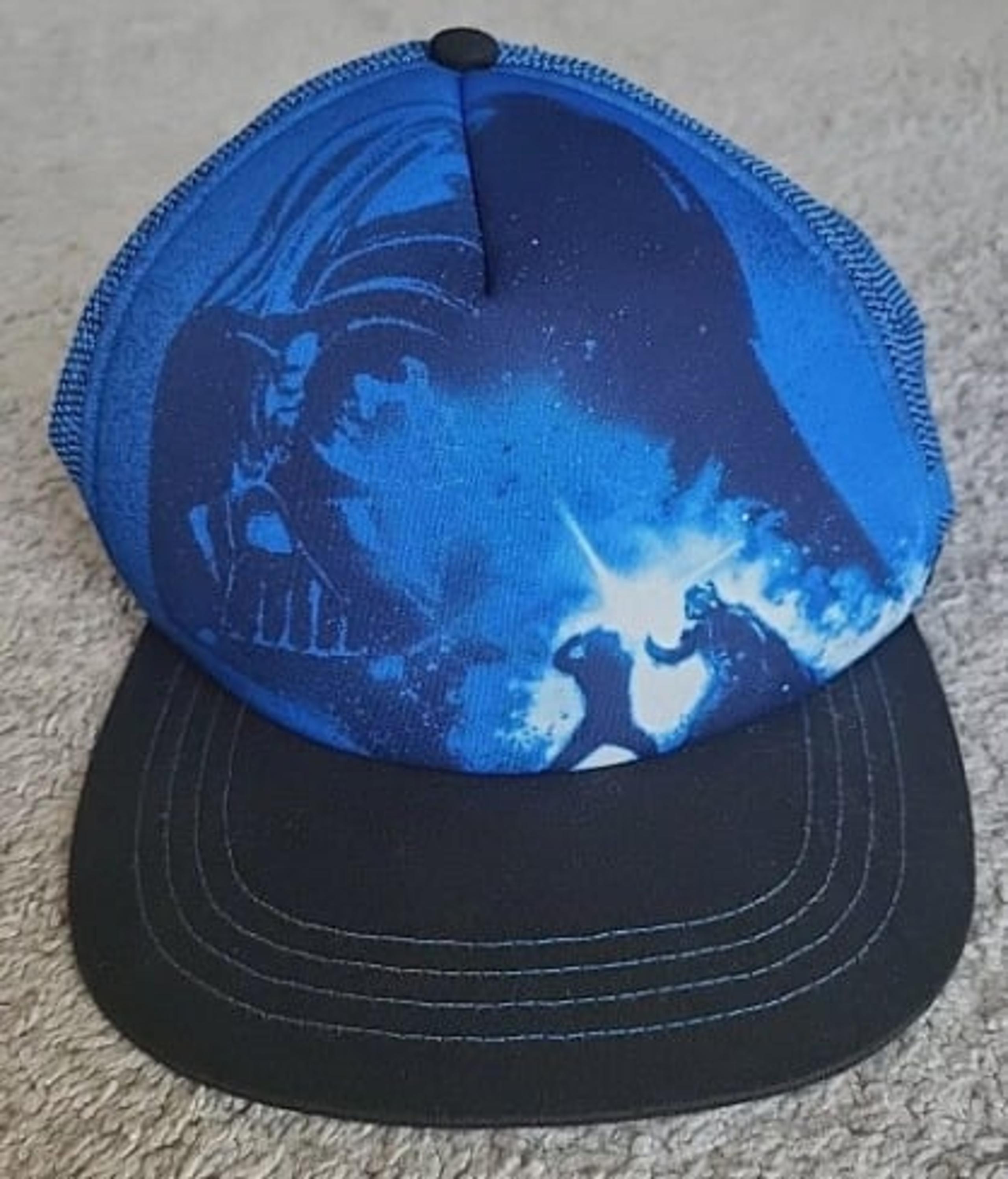 Disney Parks Darth Vader Hat Cap Men Blue Trucker Strapback Adjustable - Star Wars