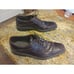 Ecco Barcelona Brown Oxford Shoe Apron Toe Dress Casual Business Men 45 US 11