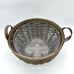 Longaberger Classic Rustic Handmade Weave Basket Large w/ Plastic Liner