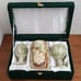 Green Onyx Marble Goblet 3pc Boxed Wine Glass Multi-Purpose Cylinder Gift Set