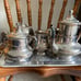 Sliver coffee/tea sugar and creamer set