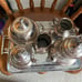 Sliver coffee/tea sugar and creamer set