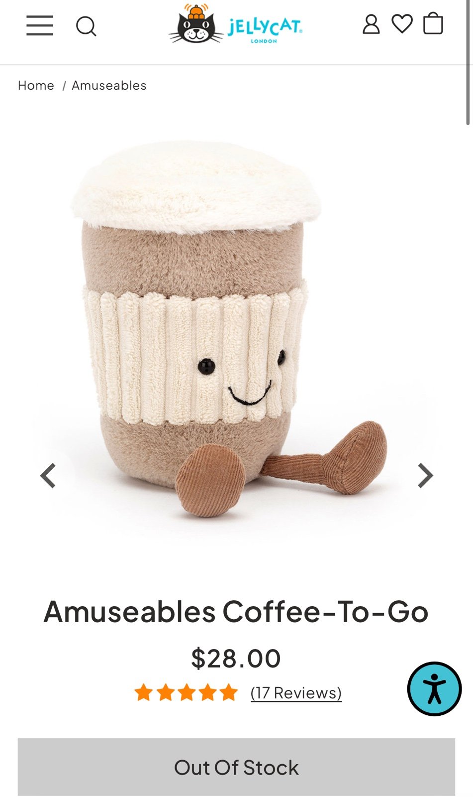 Jellycat Amuseables Coffee-To-Go