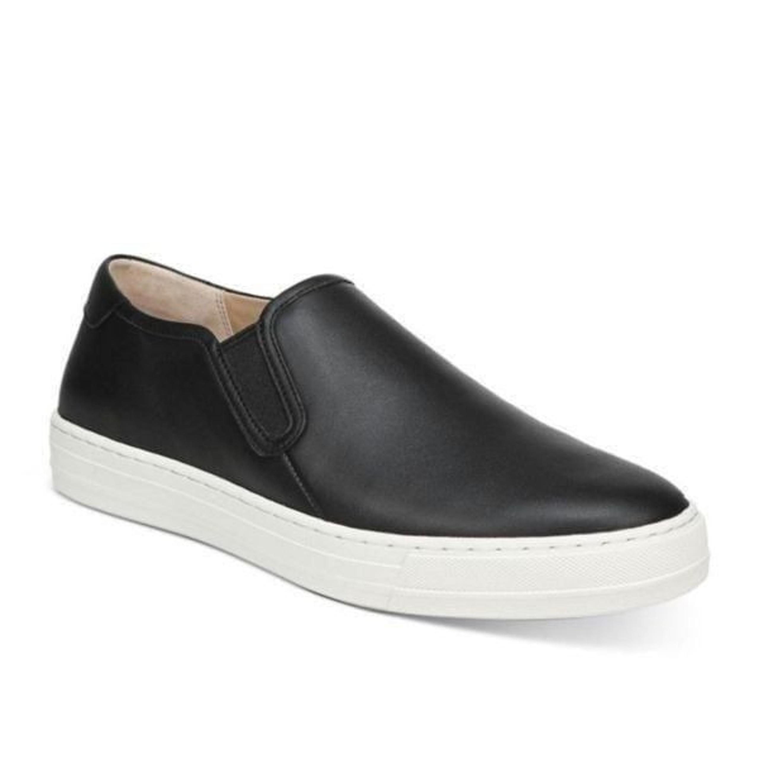 Vince Warwick Leather Upper Slip On Sneakers Mens Size 8US in Black