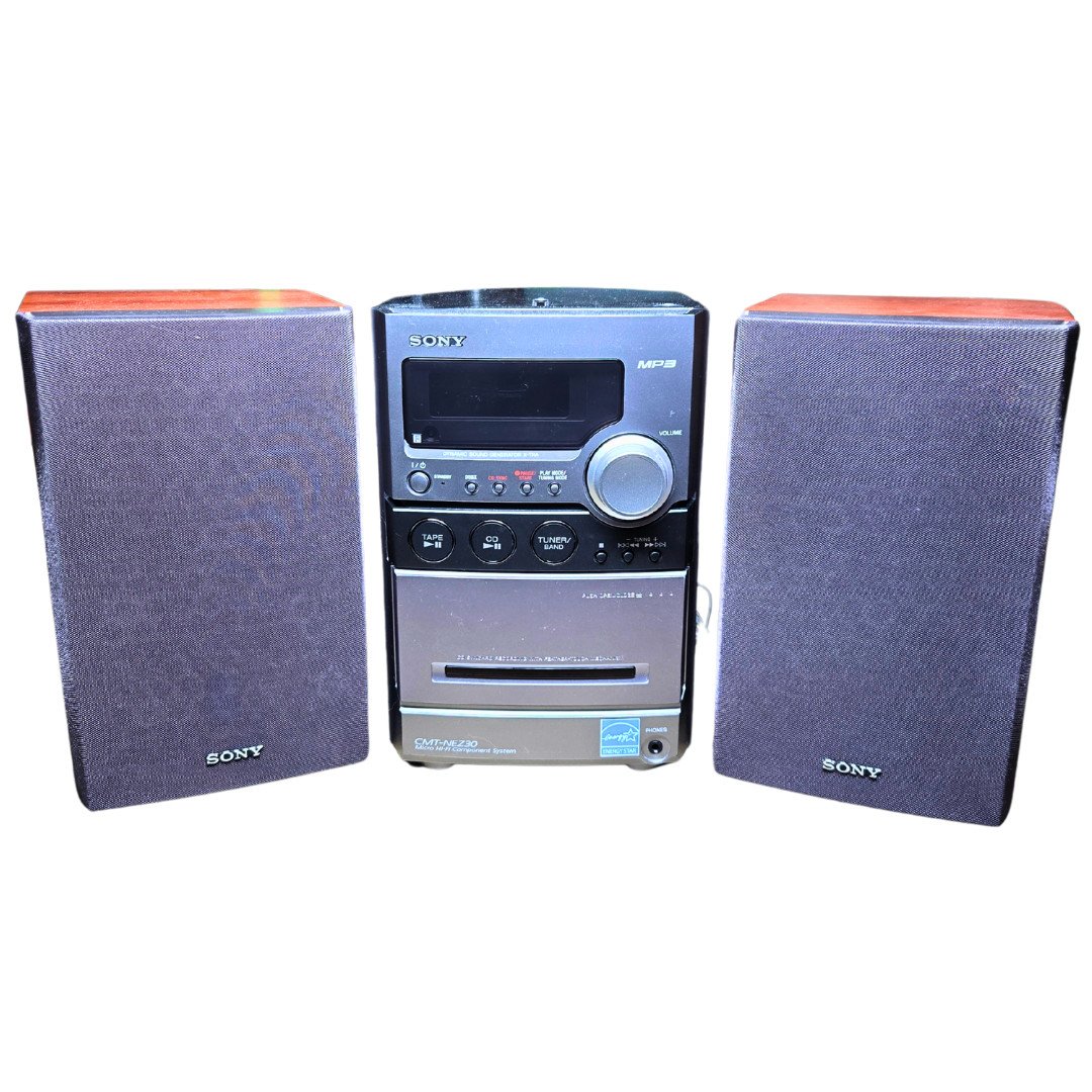 Sony CMT-NEZ30 Micro Hi-Fi Stereo System CD Cassette AM/FM Works