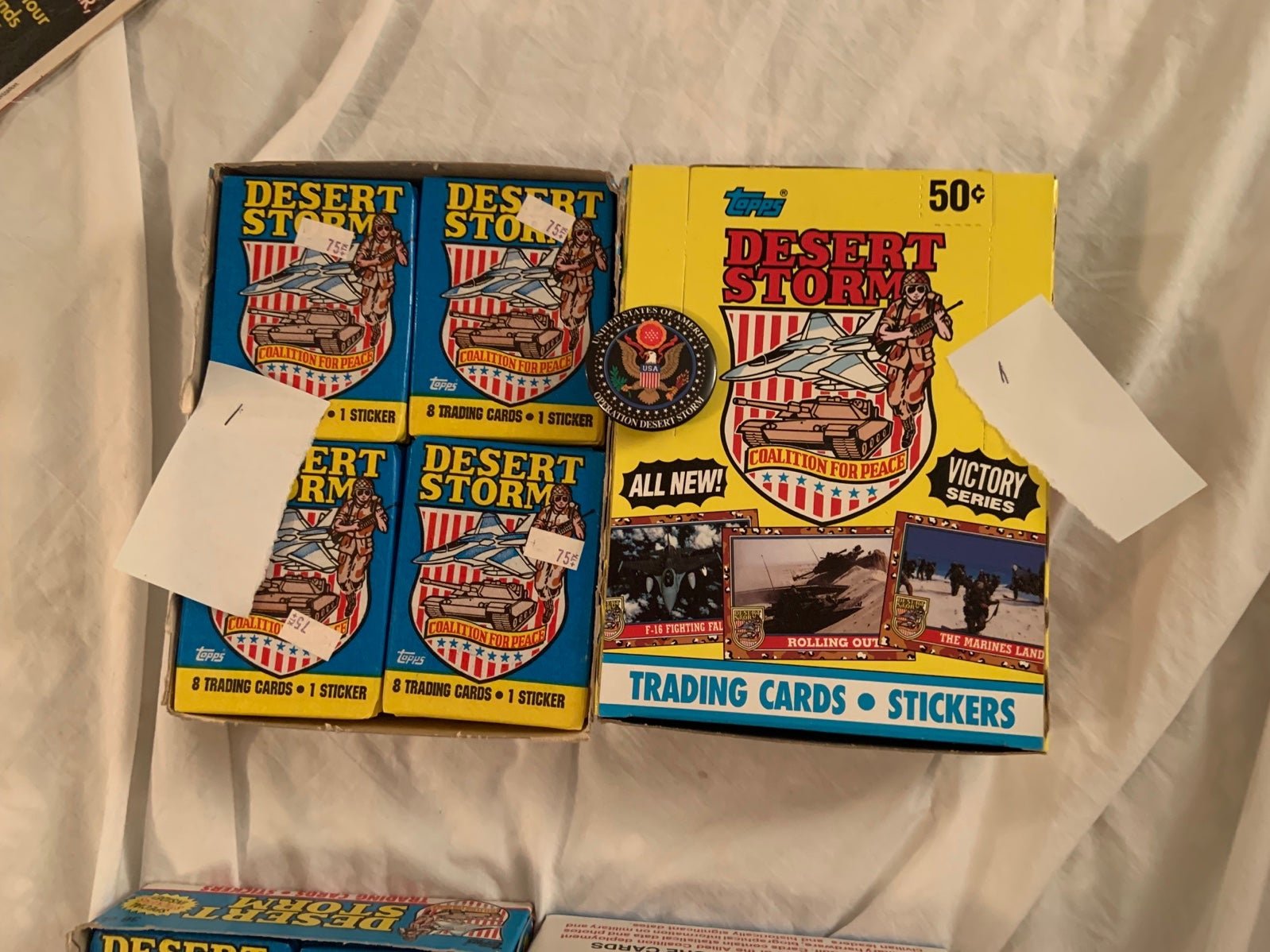 Topps Desert Storm Sports Trading Card Boxed Set Bundle 2 1991 Brand New in Pkg