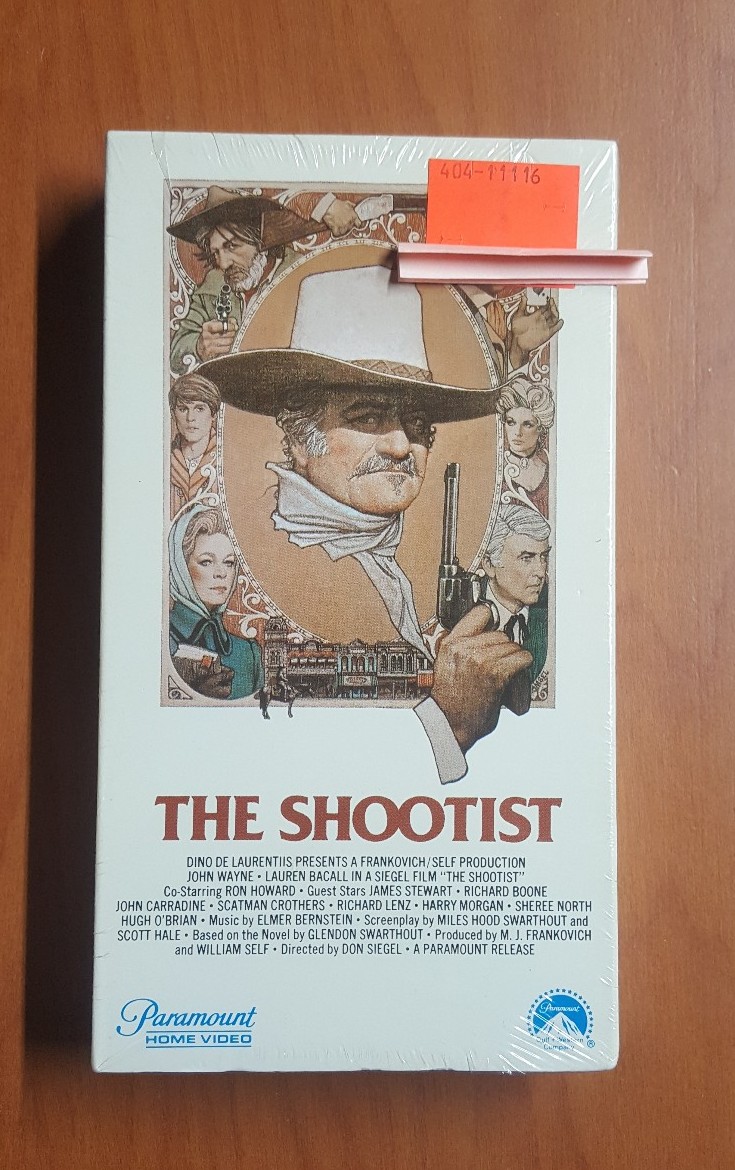 VHS The Shootist 1979 Release Unopened Sealed John Wayne