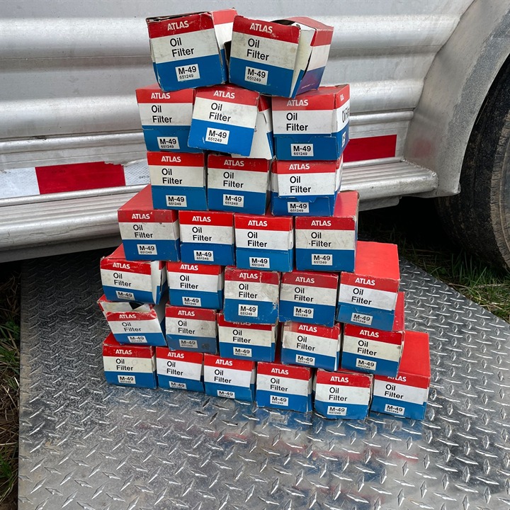 LOT OF 27 VINTAGE ATLAS Oil Filter M-46 651246 (A-10) USA