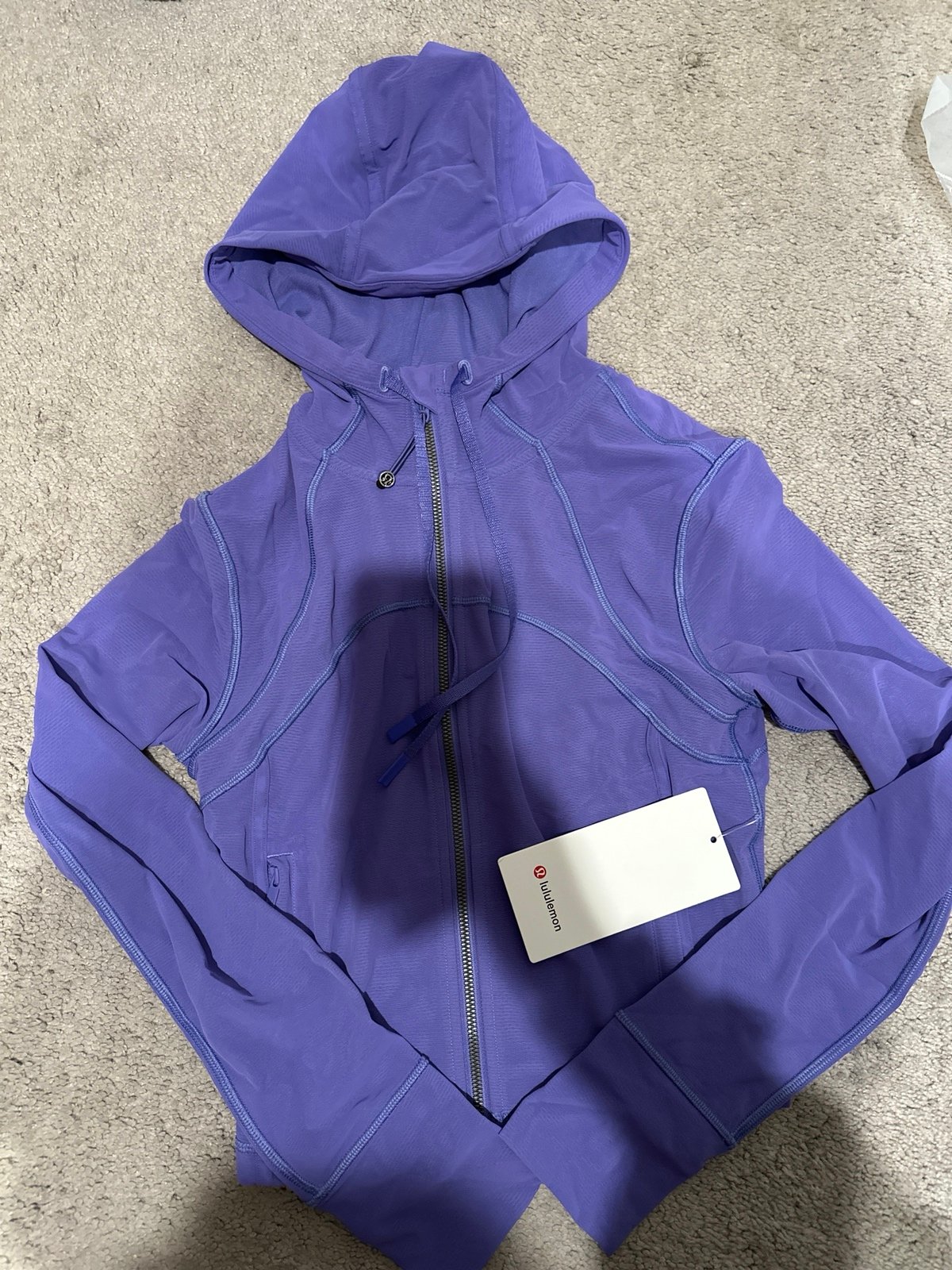 Lululemon Mesh Hooded Define Cropped Jacket