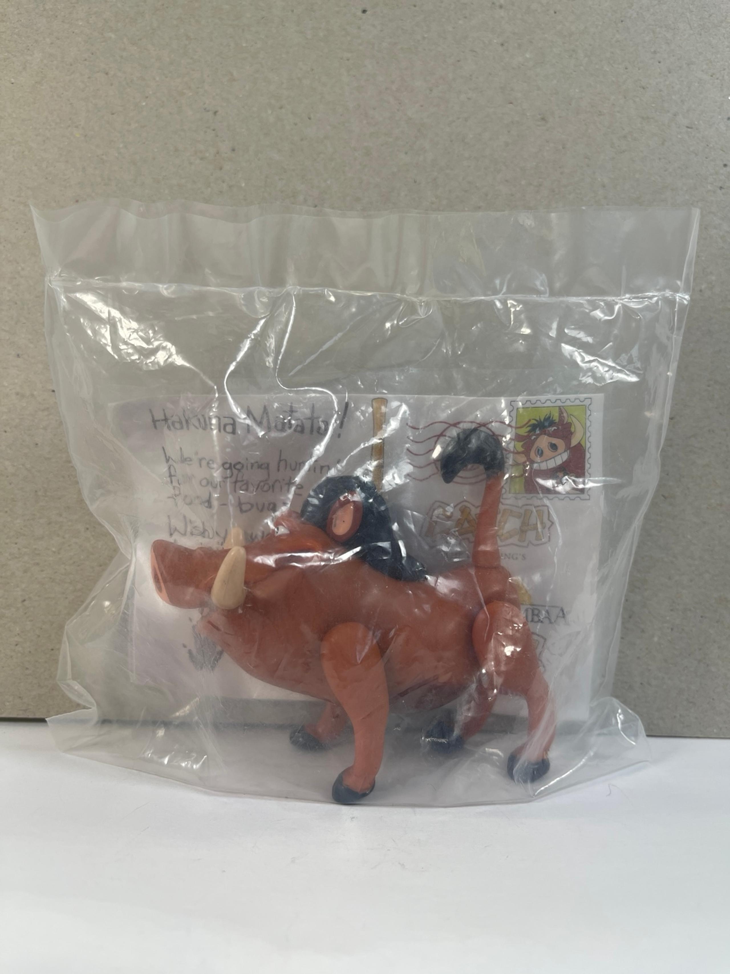 Disney The Lion King Pumbaa Action Figure 1996 Burger King new in package
