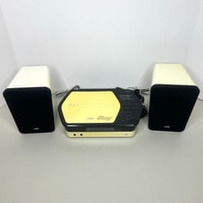 JVC CA-UXN1W Mini Stereo CD/AM/FM AUX MP3 w/ 2 Speakers - TESTED WORKS - READ