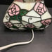 Stained Glass Purse Floral Lamp