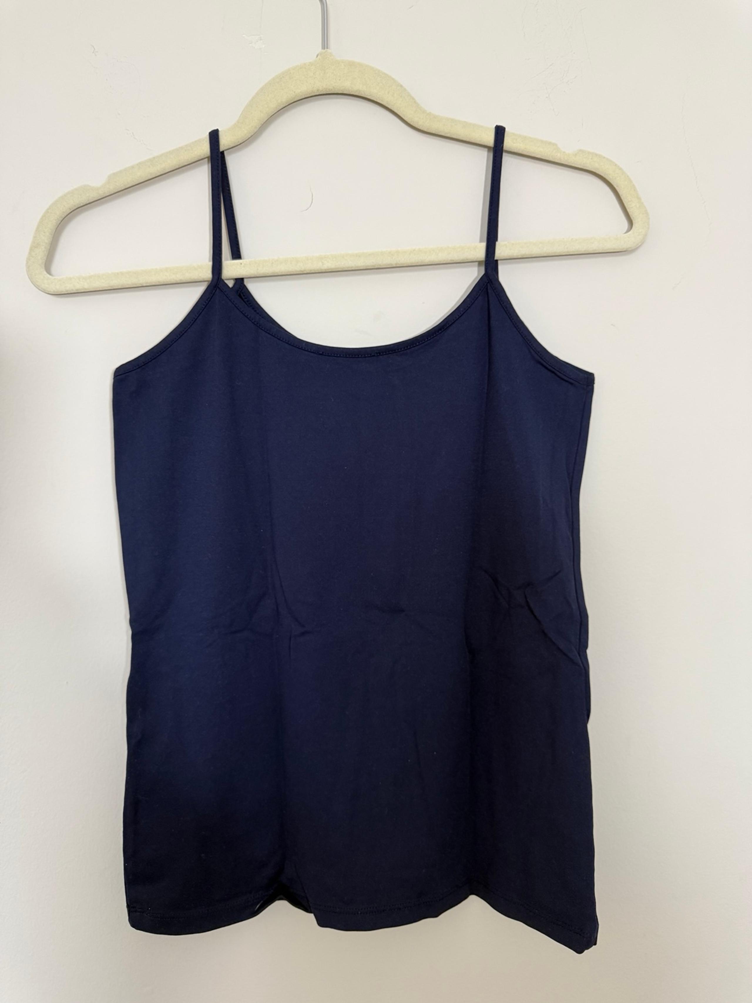 TOPSHOP WOMEN NAVY BLUE COLOR TANK TOP SIZE M