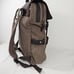 DaVan Leather Flap Canvas Laptop School Work Travel Bag Backpack