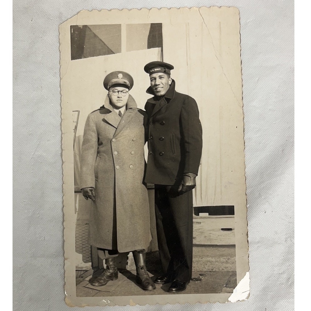 Vintage Photo - African American Soldier - Men in Uniform - US Army Collectible
