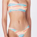 Triangl One Shoulder Zebra Print Multi Bikini Set Women’s Size XS (Extra Small)
