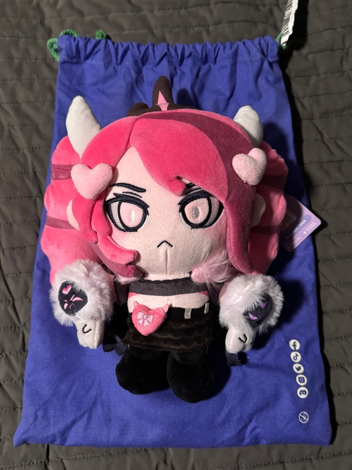 Makeship Ironmouse Brat Princess Glow In The Dark Plush