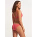 NWT Seafolly Havana Bralette and Hipster Bikini Bottoms in Coral pink US size 6
